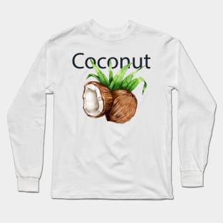 Coconut Graphic Long Sleeve T-Shirt